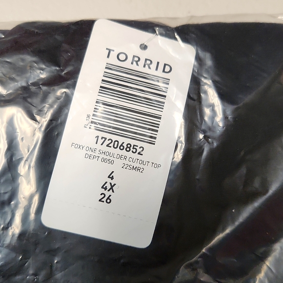 ❤️NWT VINTAGE TORRID FOXY FITTED ONE SHOULDER - CUT OUT - CAMI TANK - PLUS SIZE - Picture 6 of 10